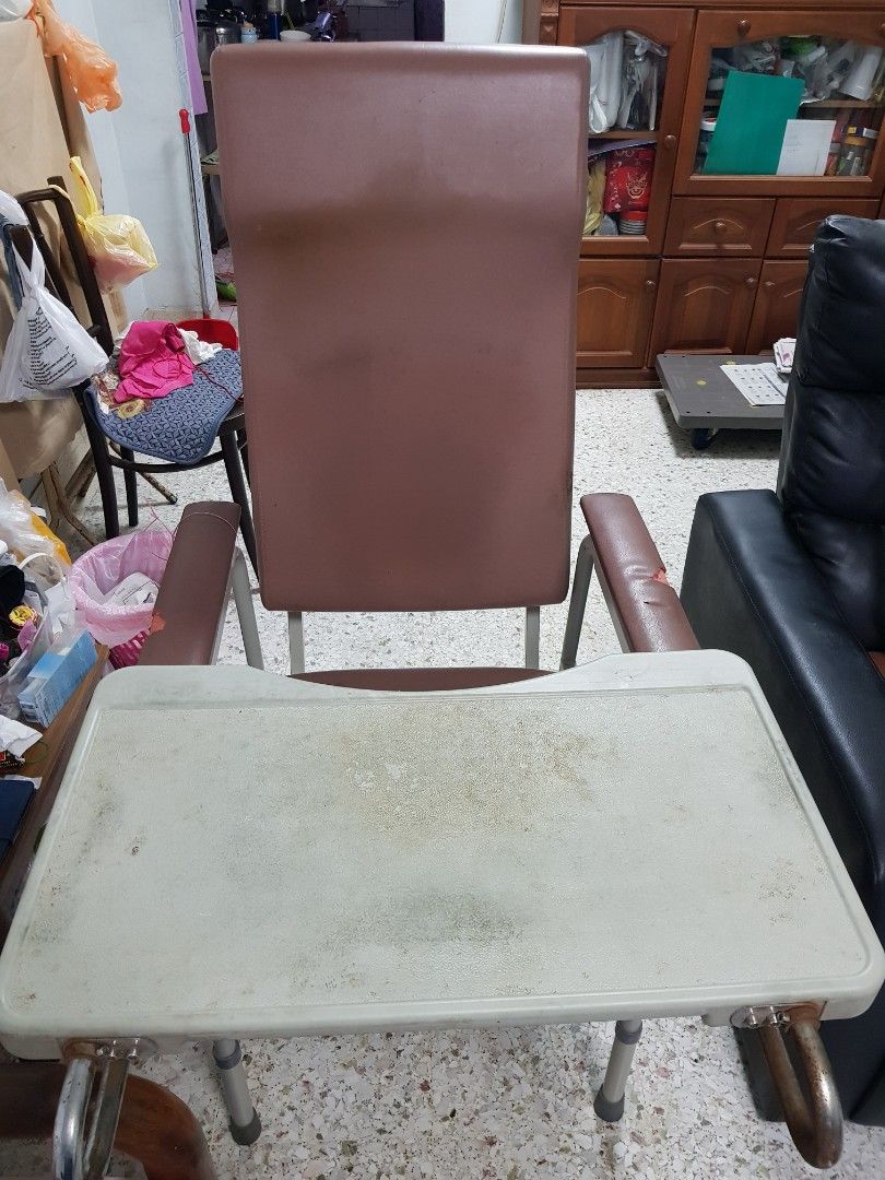 Geriatric Chair with tray, Furniture & Home Living, Furniture, Chairs