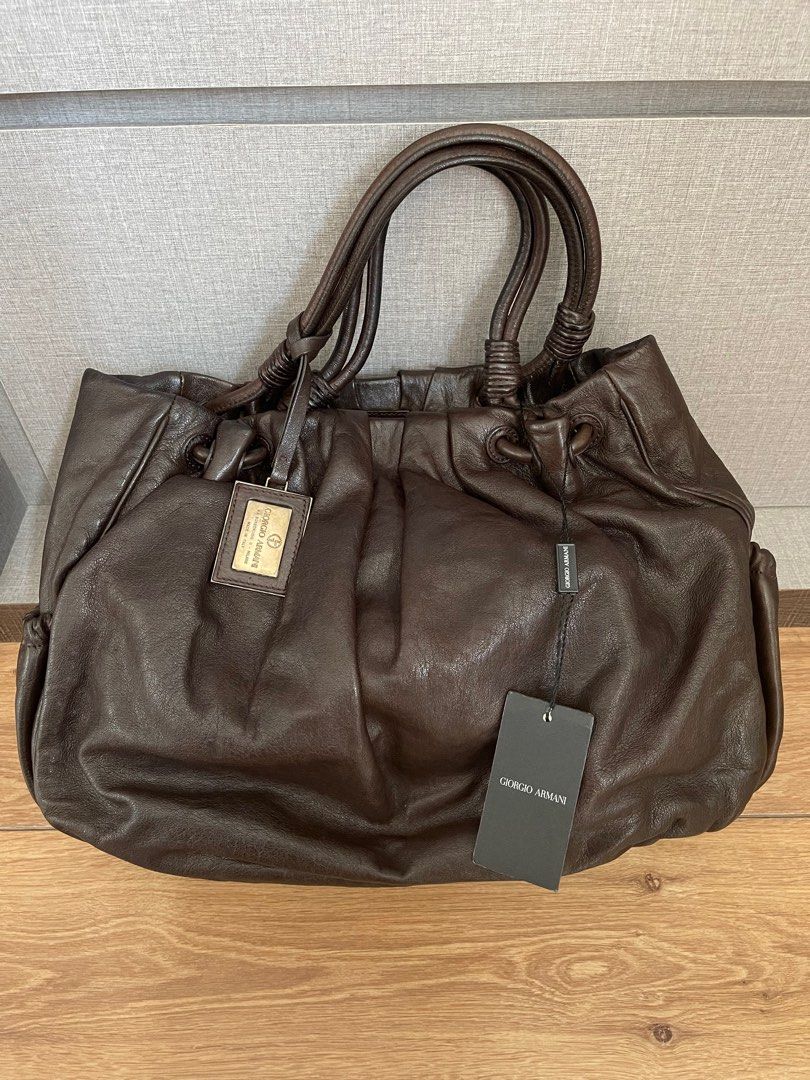 Giorgio armani leather shoulder bag sales