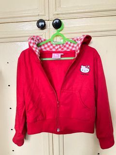 Girl red hoodie jacket - Hello kitty
