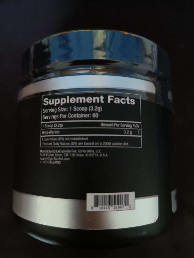 EXISTING STOCKS GORILLA MODE PRE WORKOUT BETA ALANINE, Health