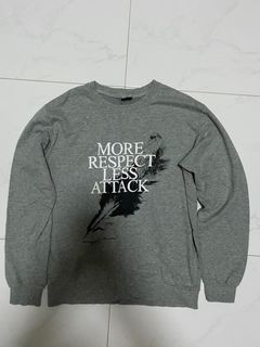 Grey graphic pullover