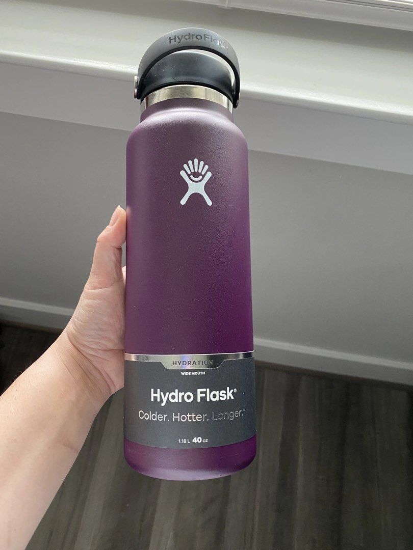Hydroflask 40oz Eggplant, Furniture & Home Living, Kitchenware