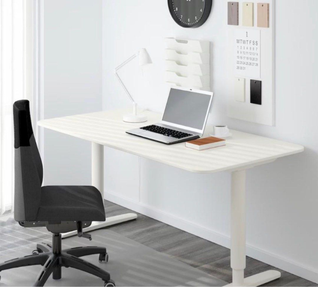 IKEA adjustable desk excellent condition, Furniture & Home Living