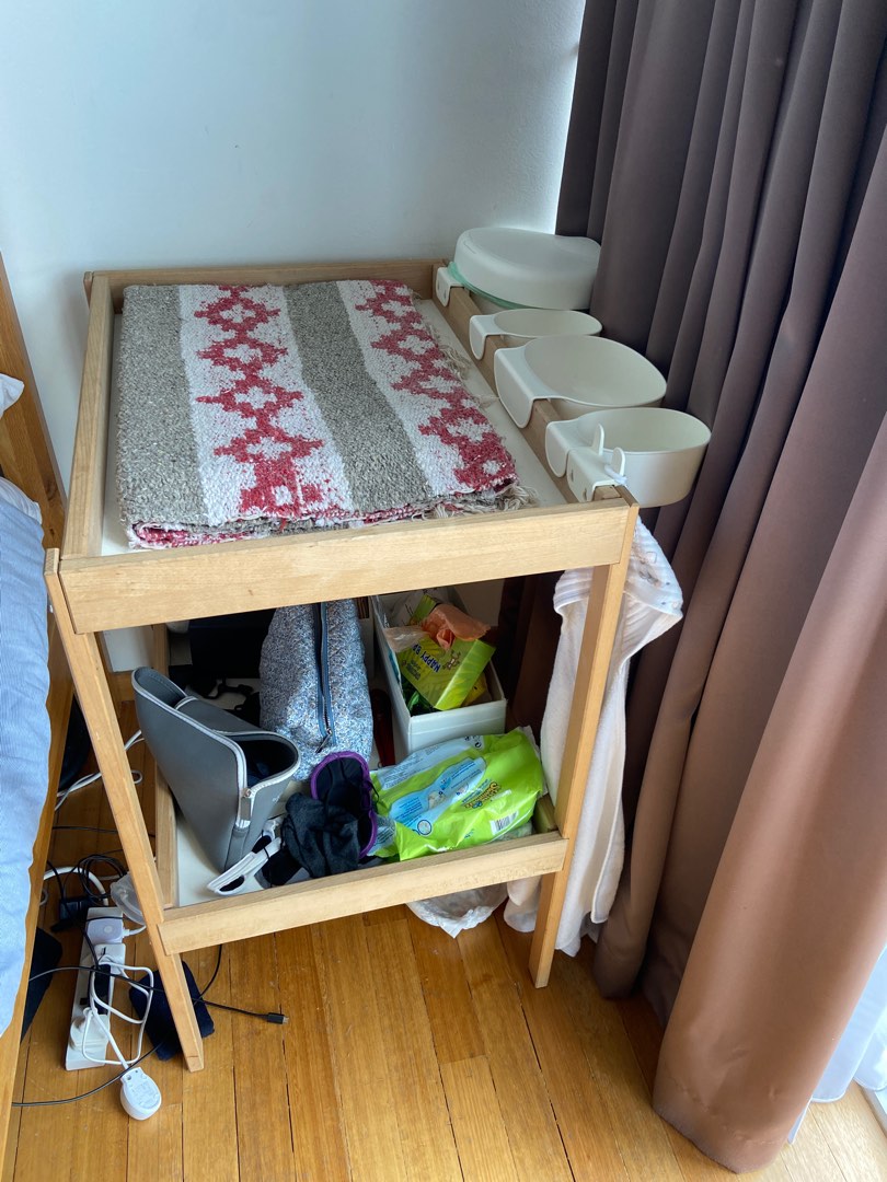 Ikea baby change table and ikea changing containers, Babies & Kids