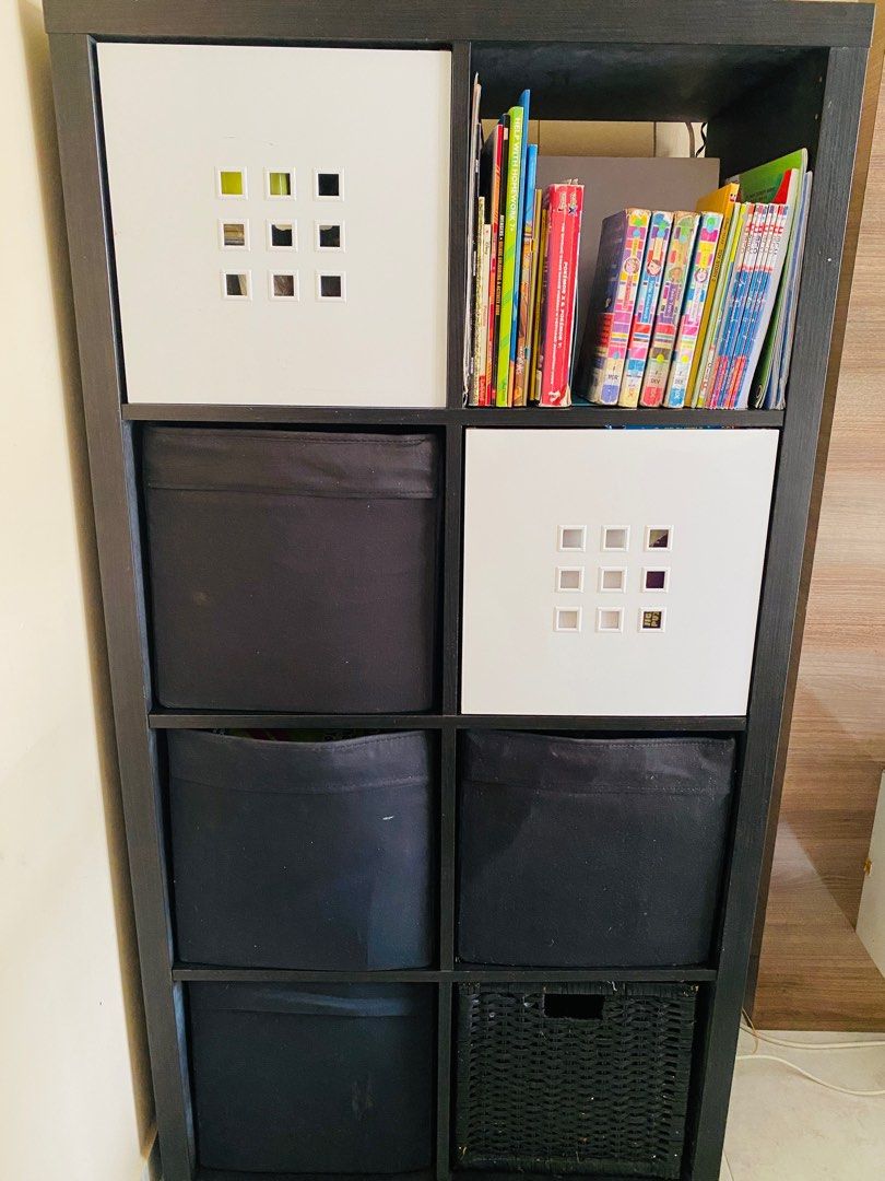 Ikea Kallax/Expedit Shelving Unit including inserts (1 SOLD), Furniture