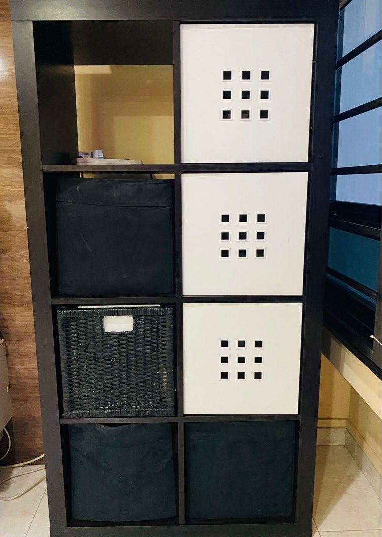 Ikea Kallax/Expedit Shelving Unit including inserts (1 SOLD), Furniture