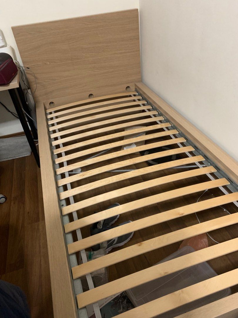 IKEA Malm Single Bedframe, Furniture & Home Living, Furniture, Bed