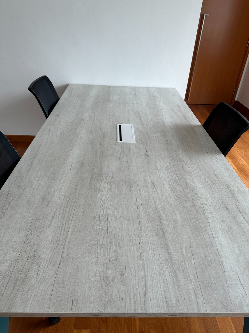 IKEA Office Table with Chairs for free, Furniture & Home Living