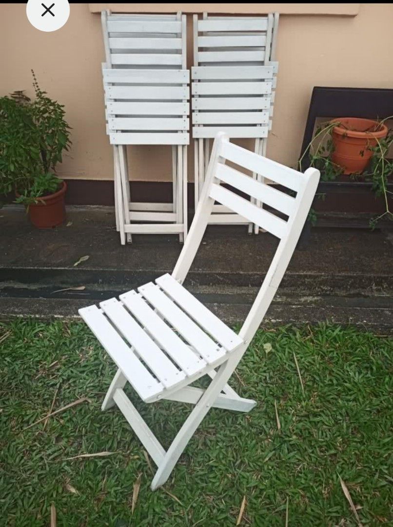 Ikea folding chairs, Furniture & Home Living, Outdoor Furniture on