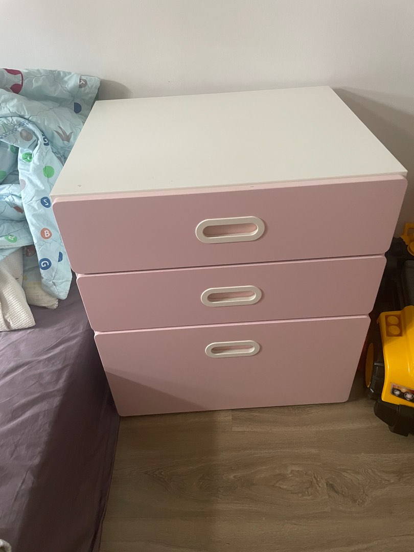IKEA Pink Drawers, Furniture & Home Living, Furniture, Shelves