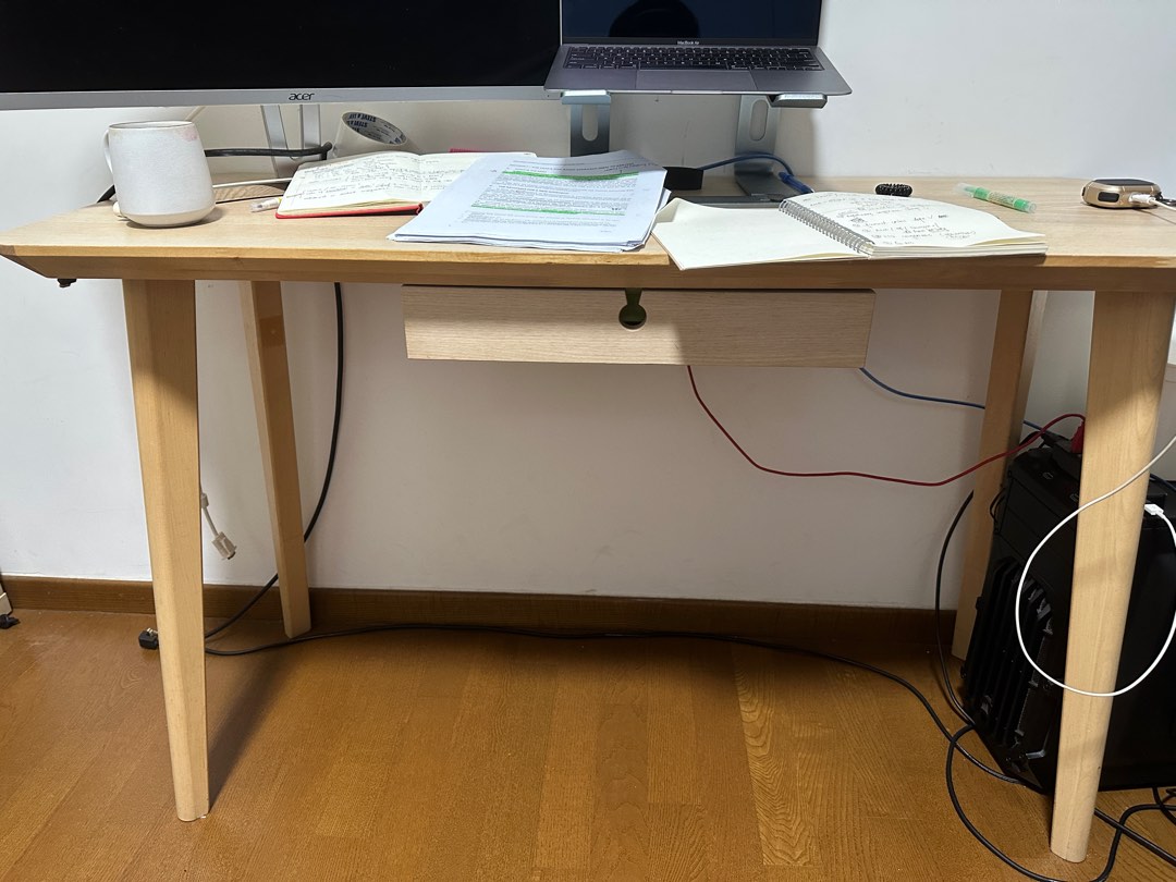 IKEA table computer desk LISABO, Furniture & Home Living, Furniture ...