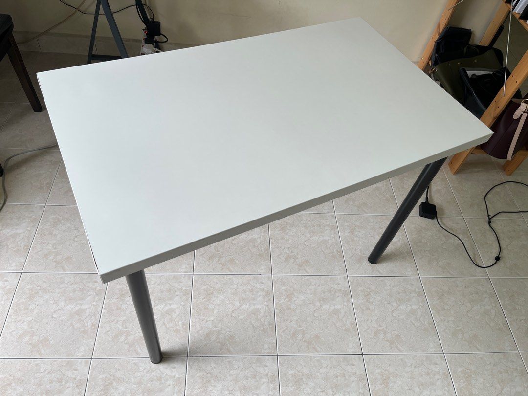 Ikea table Linnmon tabletop with Adils leg Furniture Home