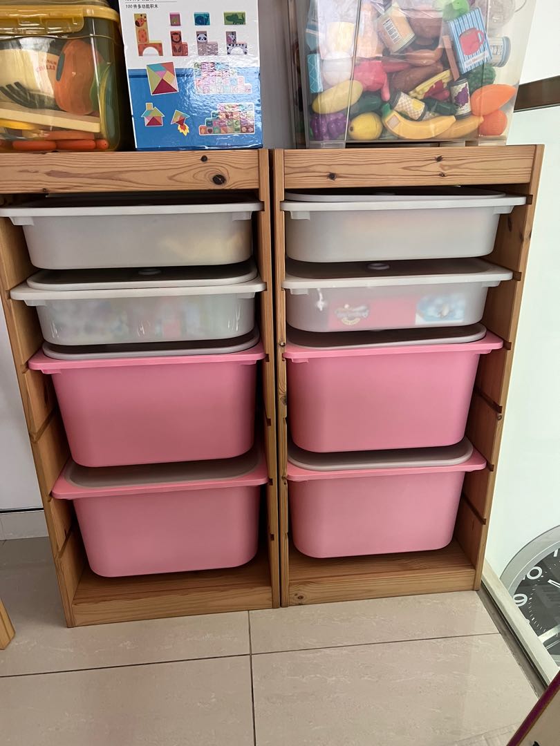 IKEA Trofast storage X2 sets with boxes and lids, Furniture & Home