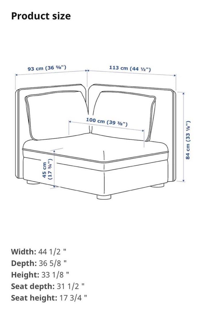 IKEA VALLENTUNA Modular Sofa (White), Furniture & Home Living, Furniture, Other Home Furniture