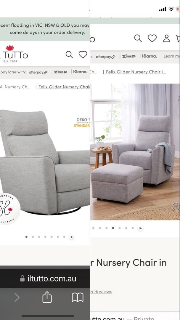 Nursing chair afterpay 2025