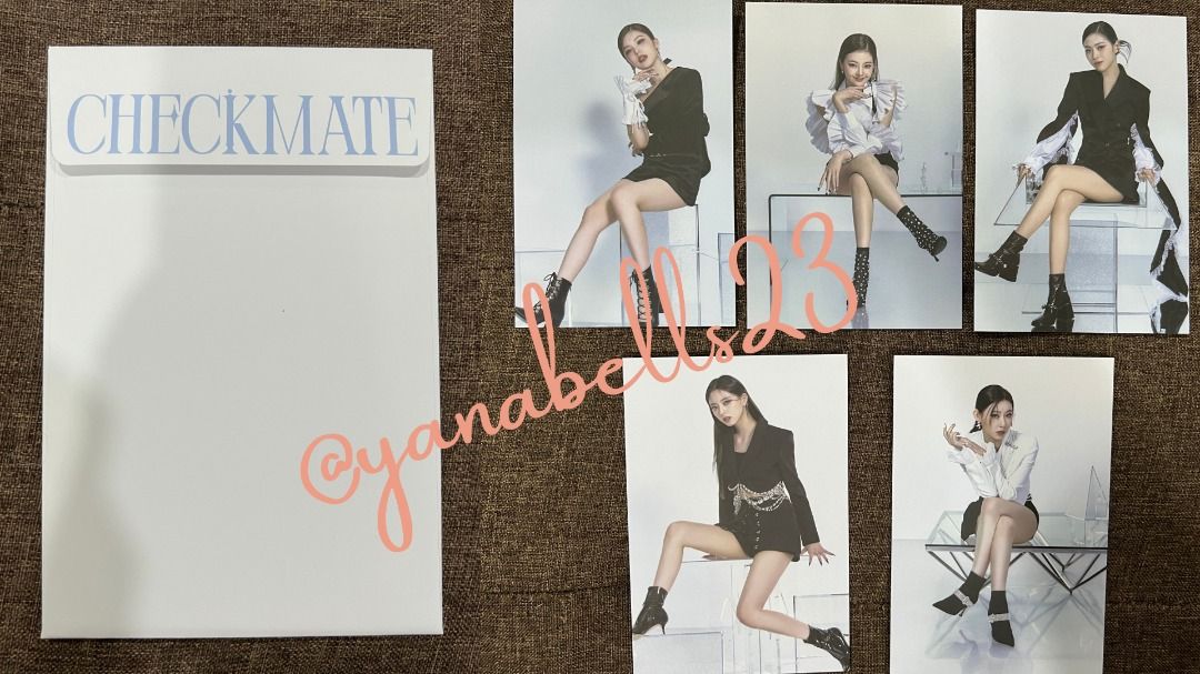 Itzy Checkmate POB Postcard Set (Blue Ver.), Hobbies & Toys ...