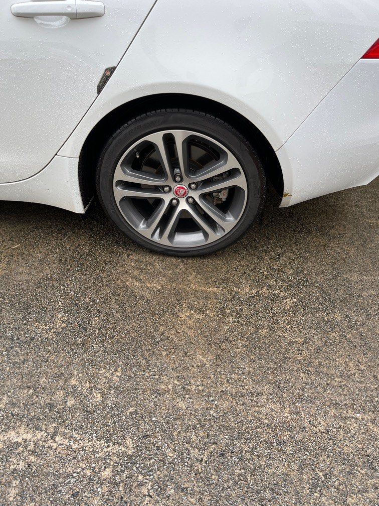 Jag XE Rear Rim ( with kerb rash) X (8.5J), Car Accessories, Tyres