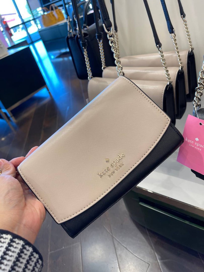 Kate Spade Staci Square Crossbody in Plum Pie, Luxury, Bags & Wallets on  Carousell
