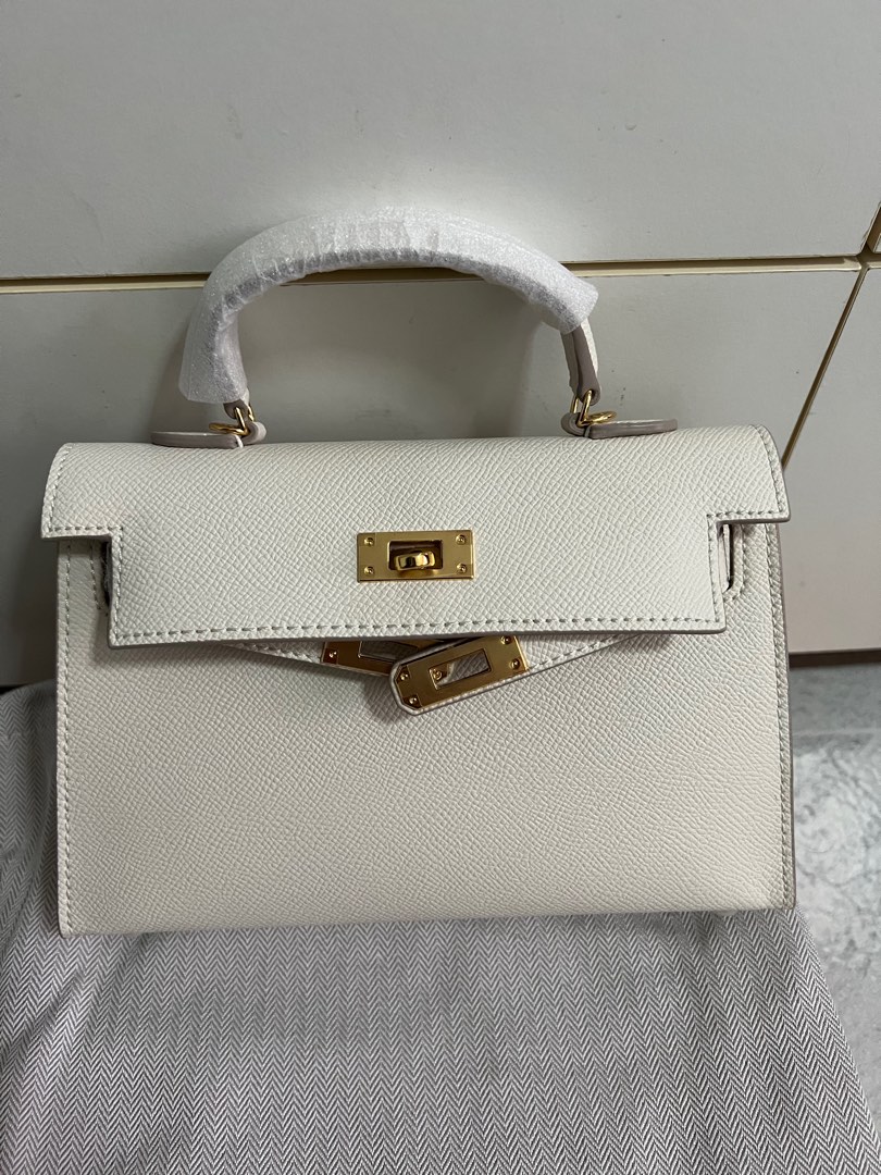 White kelly bag discount