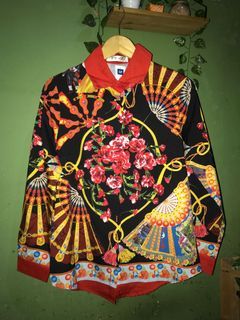 Kemeja vintage / vintage pattern shirt / kemeja sultan / vintage blouse / kemeja motif