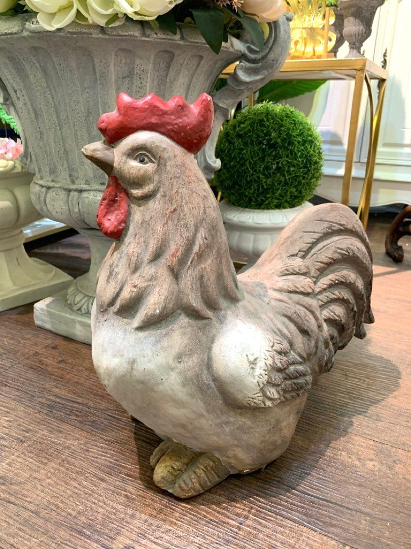 Large outdoor rooster statue Clearance