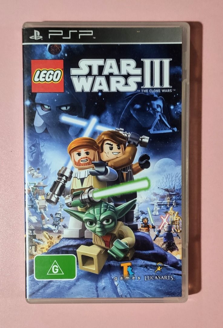 LEGO Star Wars III: The Clone Wars - [PSP Game] [ENGLISH Language] [CIB /  Complete in Box], Video Gaming, Video Games, PlayStation on Carousell