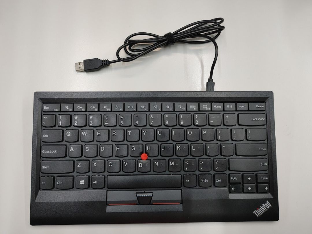 lenovo聯想thinkpad KU-1255 小紅點有線鍵盤, 電腦及科技產品, 電腦在