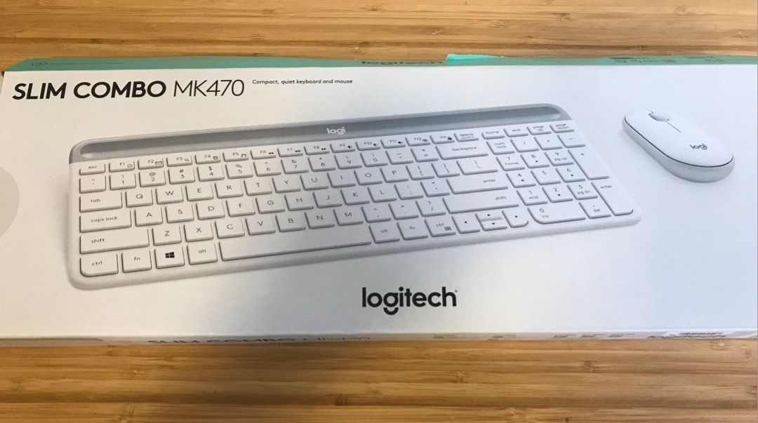 Logitech Slim Combo MK470 White, Computers & Tech, Parts & Accessories