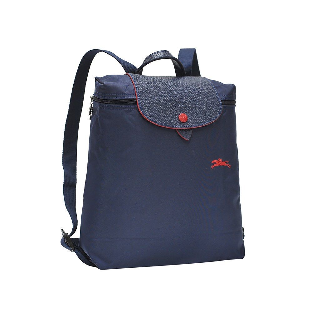 Longchamp Le Pliage Club Backpack Blue Mist 70th Anniversary Edition Women
