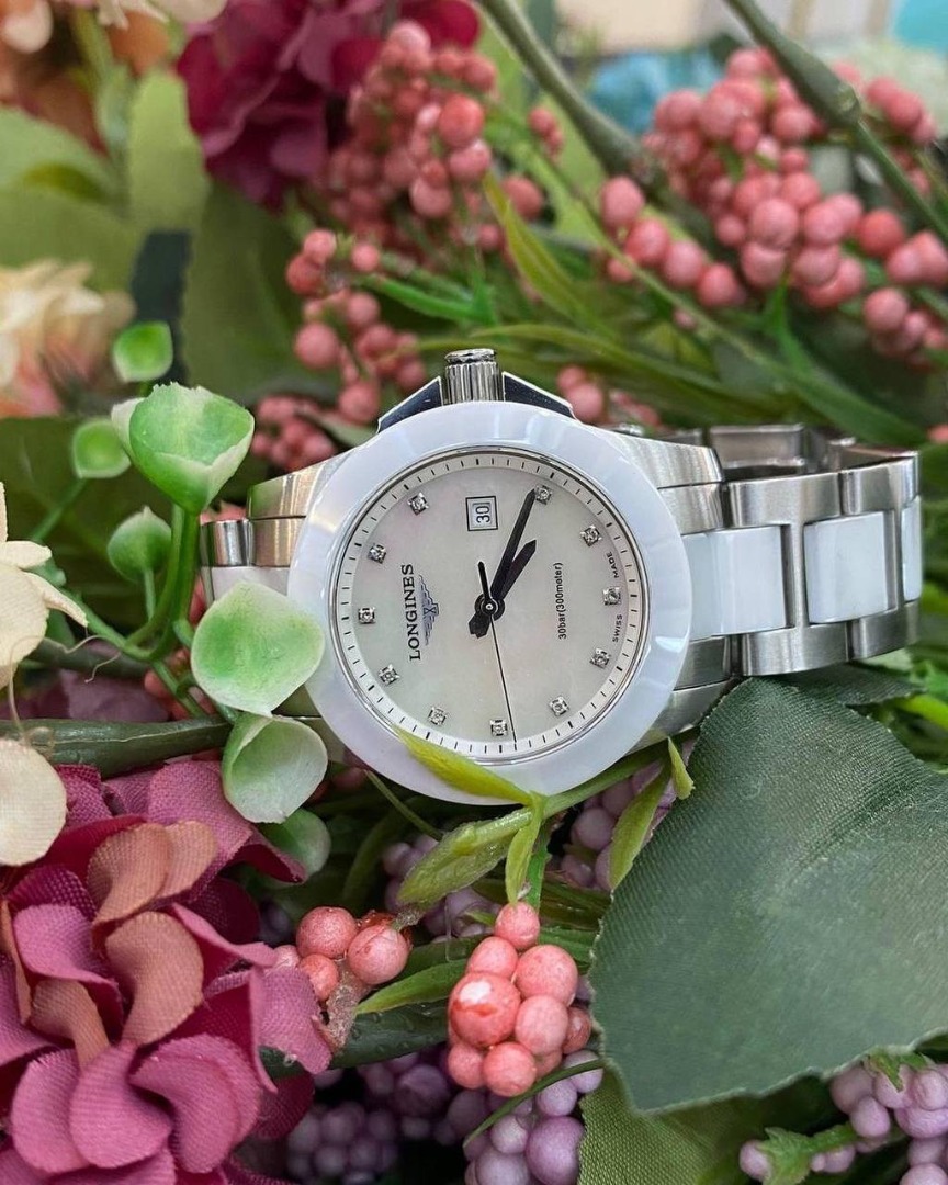 Longines ladies watches mother of pearl outlet