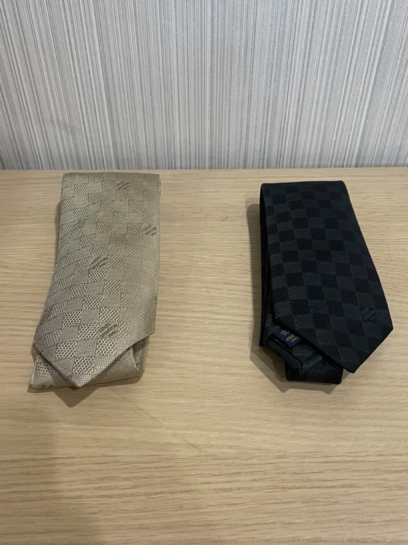 Louis Vuitton Classic Blue Damier Ebene Tie, Men's Fashion, Watches &  Accessories, Ties on Carousell