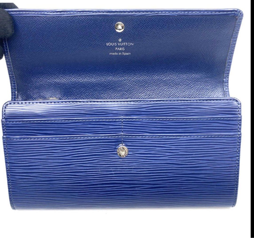 Louis Vuitton blue epi wallet, Luxury, Bags & Wallets on Carousell