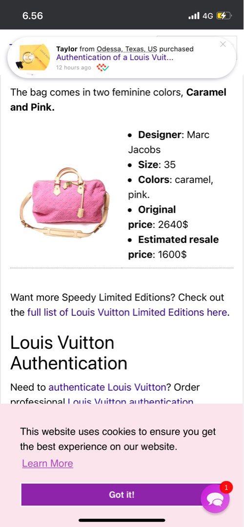 Louis Vuitton Limited Edition Caramel Monogram Stone Speedy