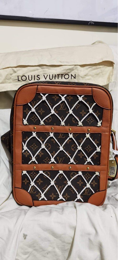 LOUIS VUITTON LV x NBA Used Backpack Monogram Brown M45581 #AH590 S