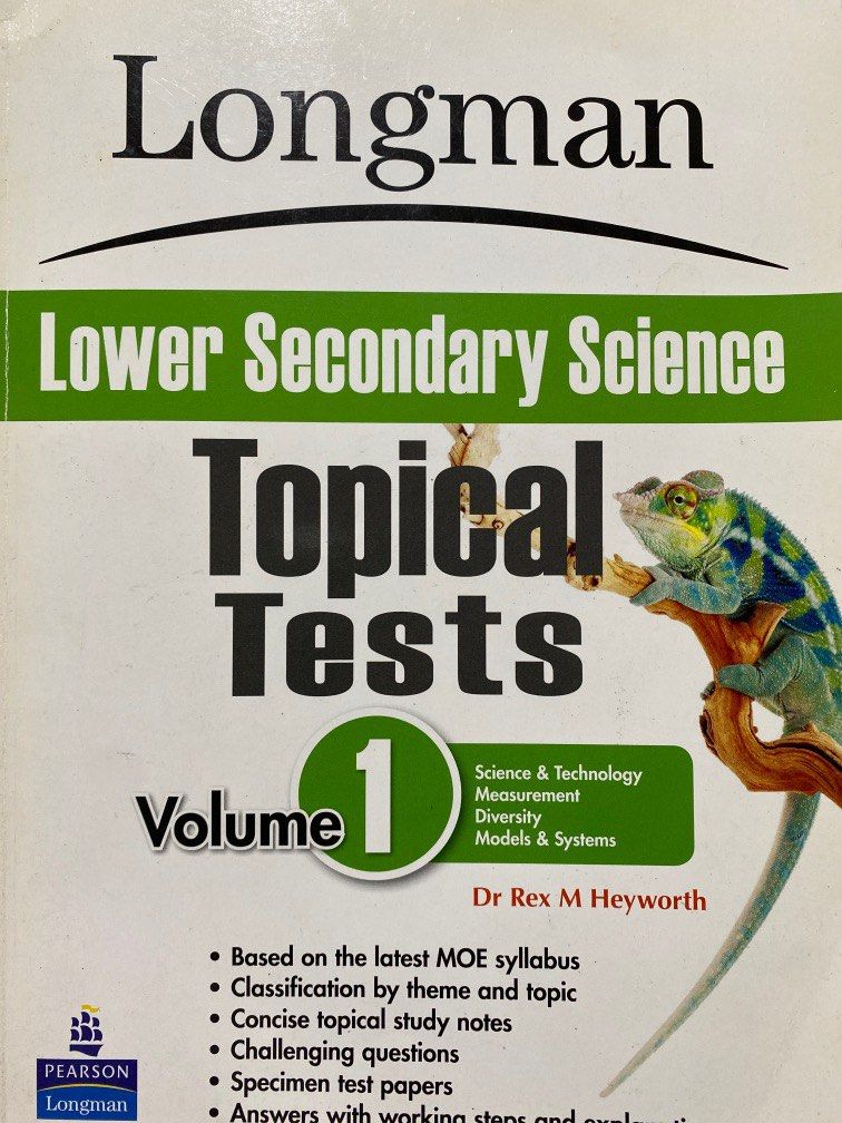 Lower Secondary Science Exercise books 1&2, Hobbies & Toys, Books ...