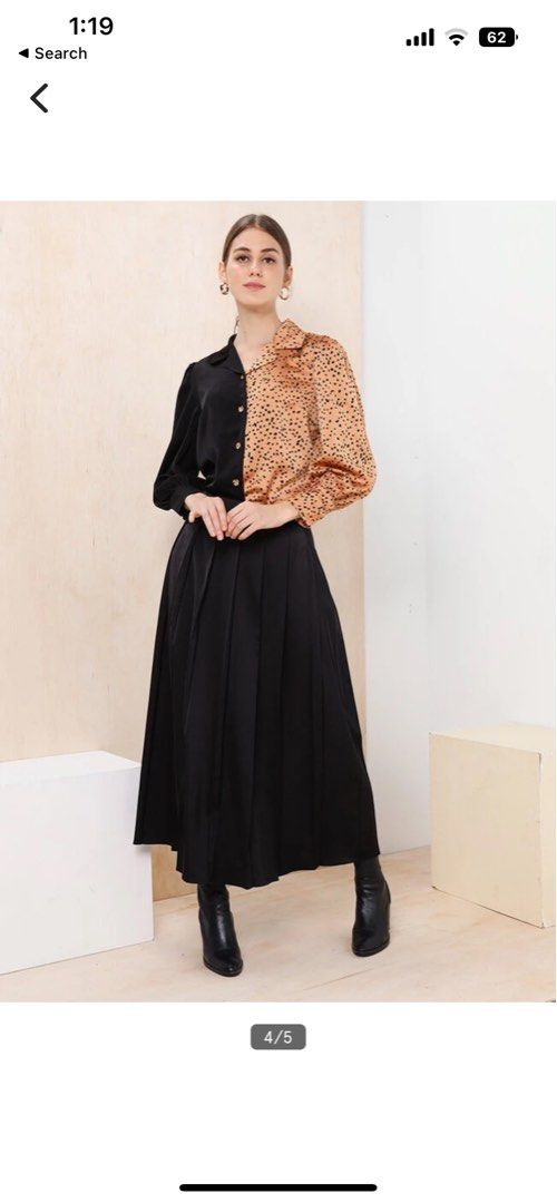 Pleated shop skirt zalora
