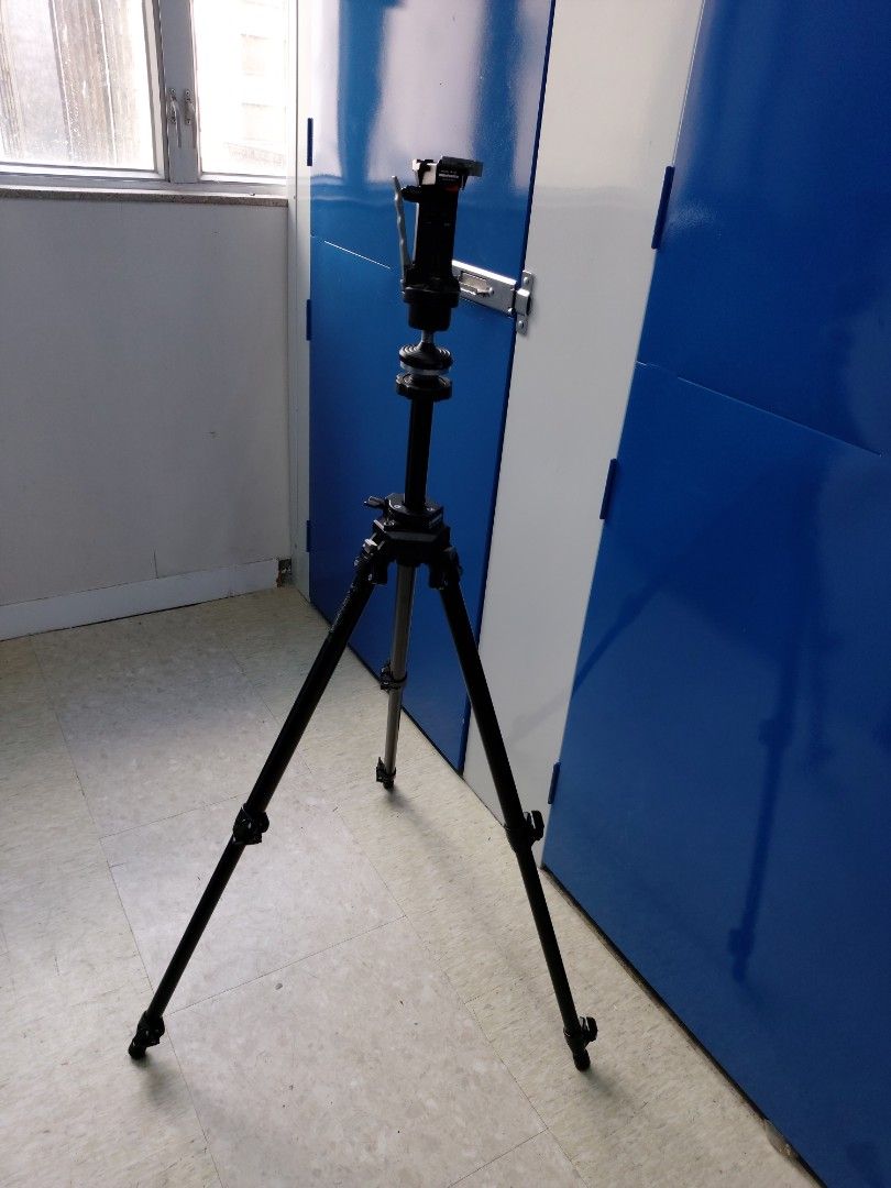 Manfrotto 腳架#055CB+雲台#222+原裝脚架袋, 攝影器材, 攝影配件, 腳架- Carousell