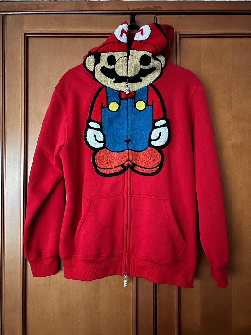 Super mario zip up top hoodie