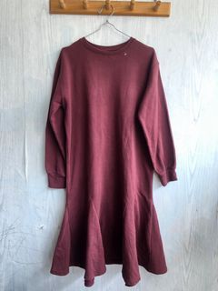 Mididress maroon