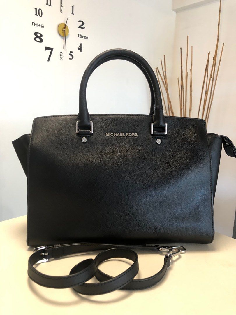MK Selma Black Luxury Bags Wallets on Carousell