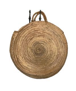 Moroccan basket beach bag