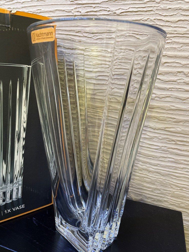 Nachtmann Vase fine Bavarian crystal, Furniture & Home Living, Home