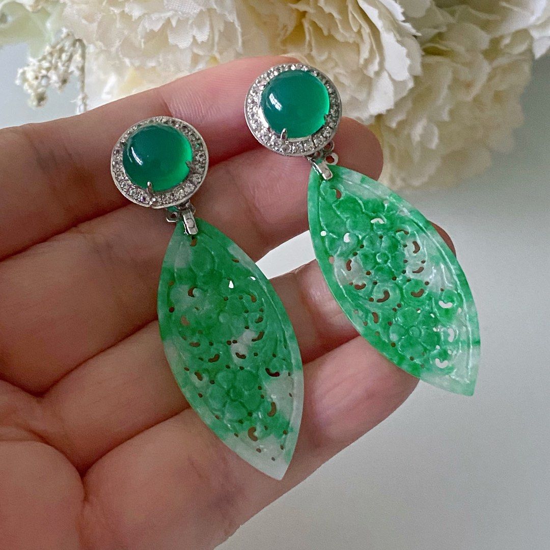 Agate earrings top