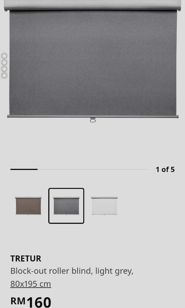 NEW CHEAP TRETUR IKEA LIGHT GREY 80CM X 195CM