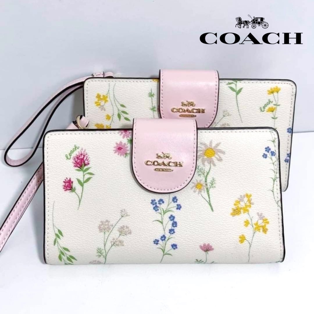 COACH Peach Campbell Soft Leather Large Clutch Wristlet Wallet – Style  Exchange Boutique PGH