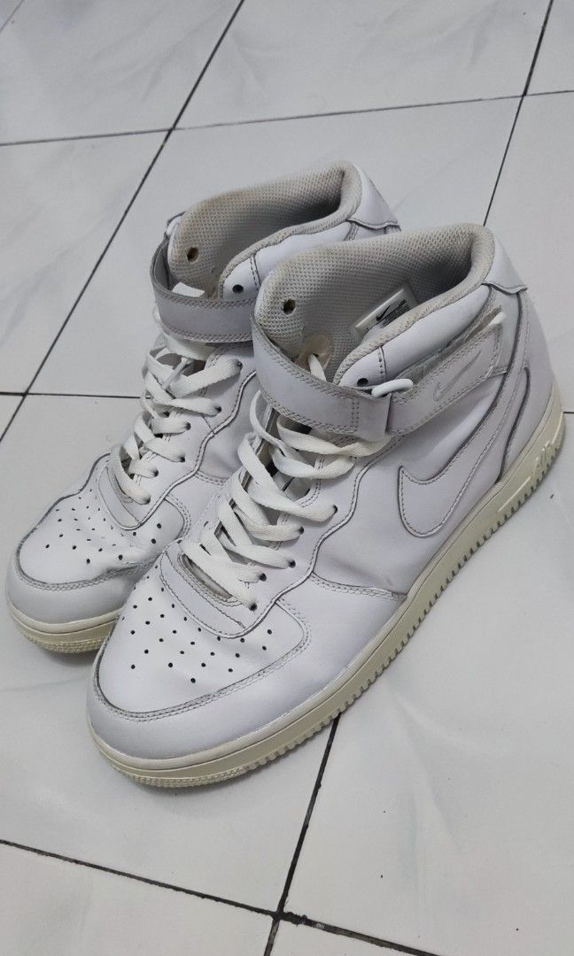 Nike white sale high cut