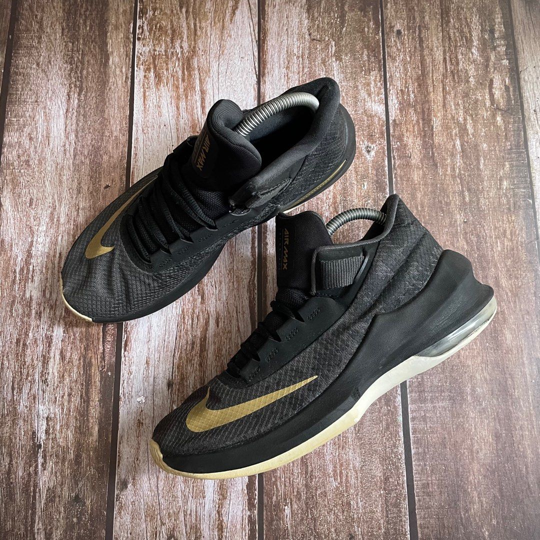 Air max infuriate black gold top