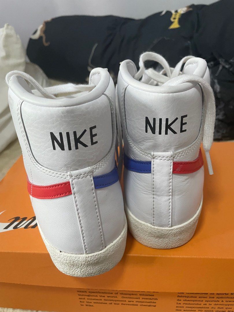 nike blazer mid 77 red & blue