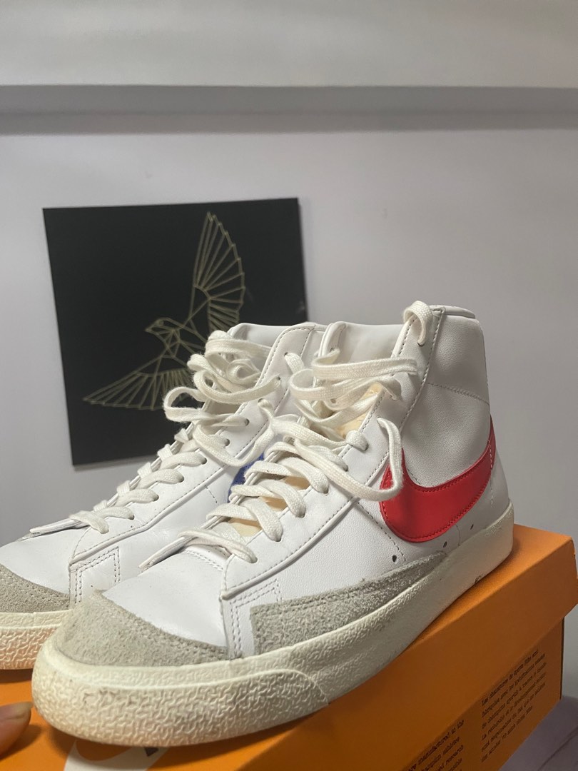 blazer mid 77 red and blue