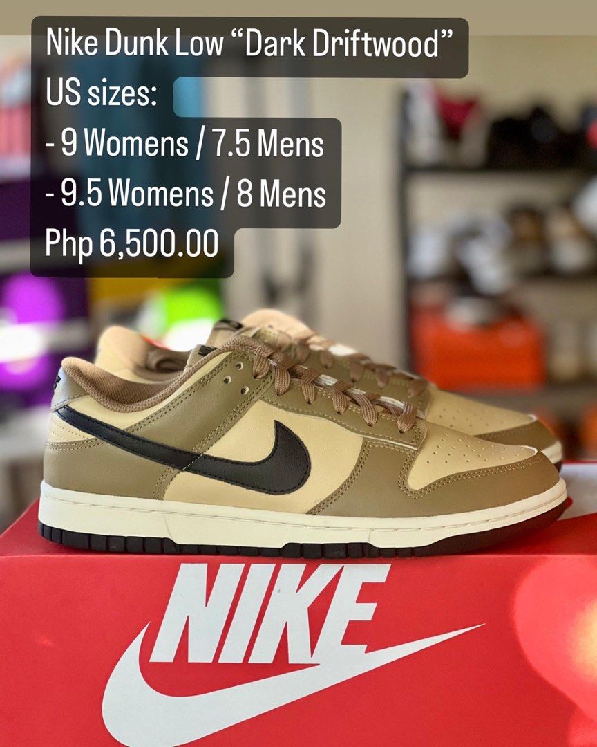 Nike Dunk Low “Dark Driftwood”, Women's Fashion, Footwear